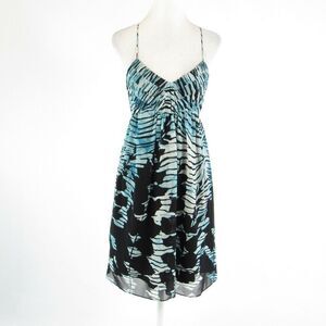 BCBGMaxAzria black silk A-line dress 2